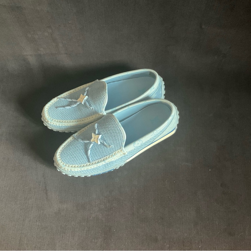 LV Monogram Leather Trim Embellishment Loafers